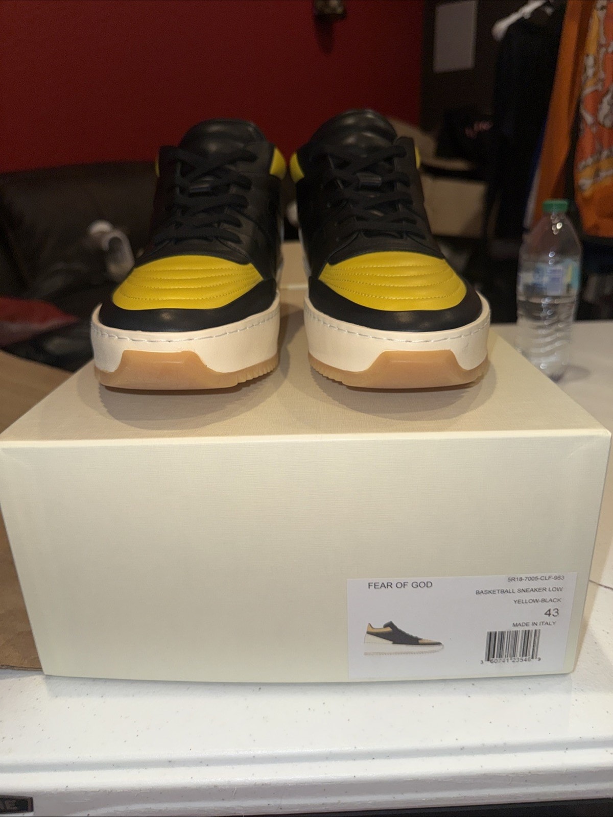 Fear Of God Basketball Mid 'Yellow Black' Size 43 Brand New (10 Mens)